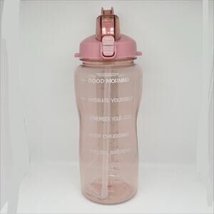 New Light Pink Half Gallon (64oz) Motivational Marker Water Bottle